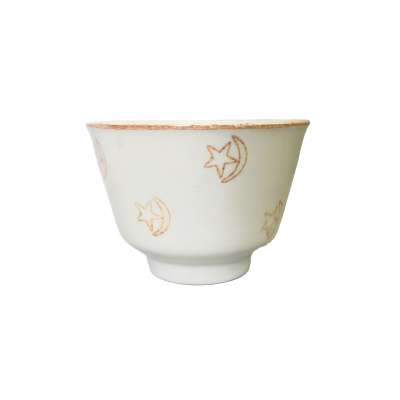 Arabic 80cc porcelain cawa cup ethiopian coffee cup without handle