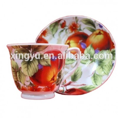 chaozhou porcelain Ffactory supply tea cups and saucers coffee cups