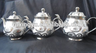 Factory price porcelain teapot arabic, silver teapot ceramic