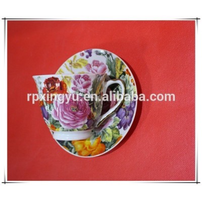 Turkish porcelain coffee set Cup and Saucer coffee set tea cup