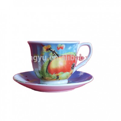 White tea set ceramic cup